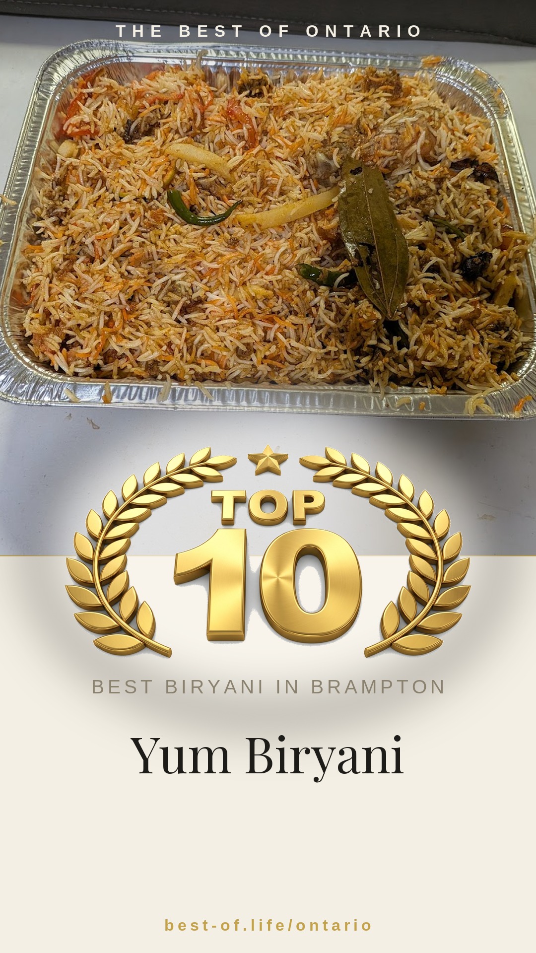 Yum Biryani Instagram badge