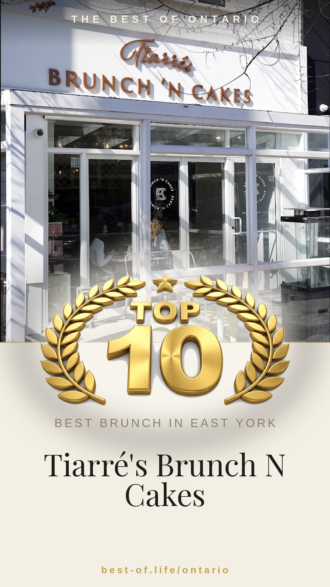 Tiarré's Brunch N Cakes Instagram badge
