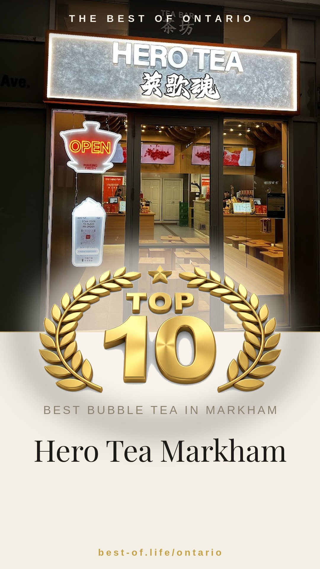 Hero Tea Markham Instagram badge
