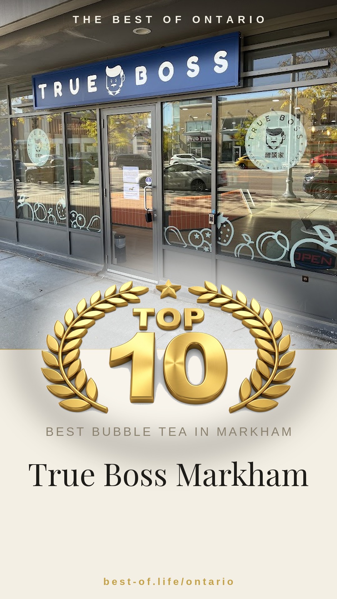 True Boss Markham Instagram badge