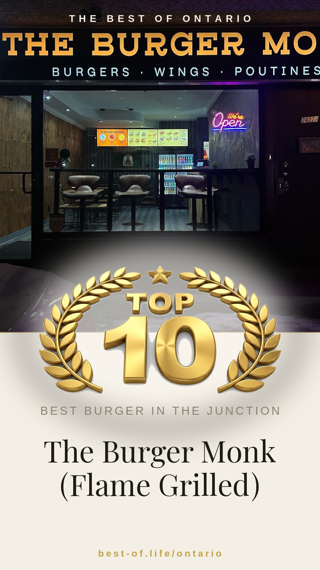 The Burger Monk (Flame Grilled) Instagram badge