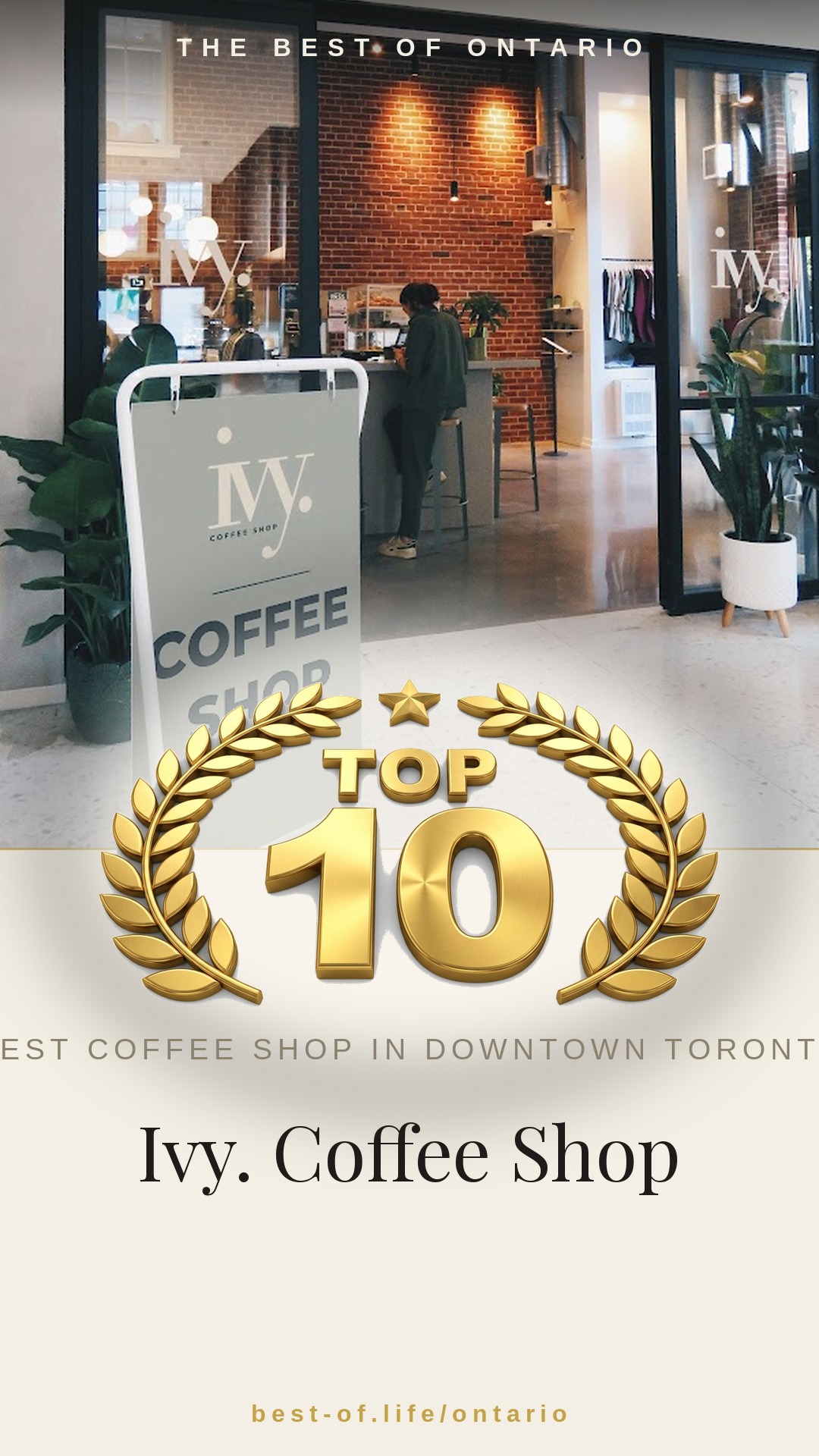 Ivy. Coffee Shop Instagram badge