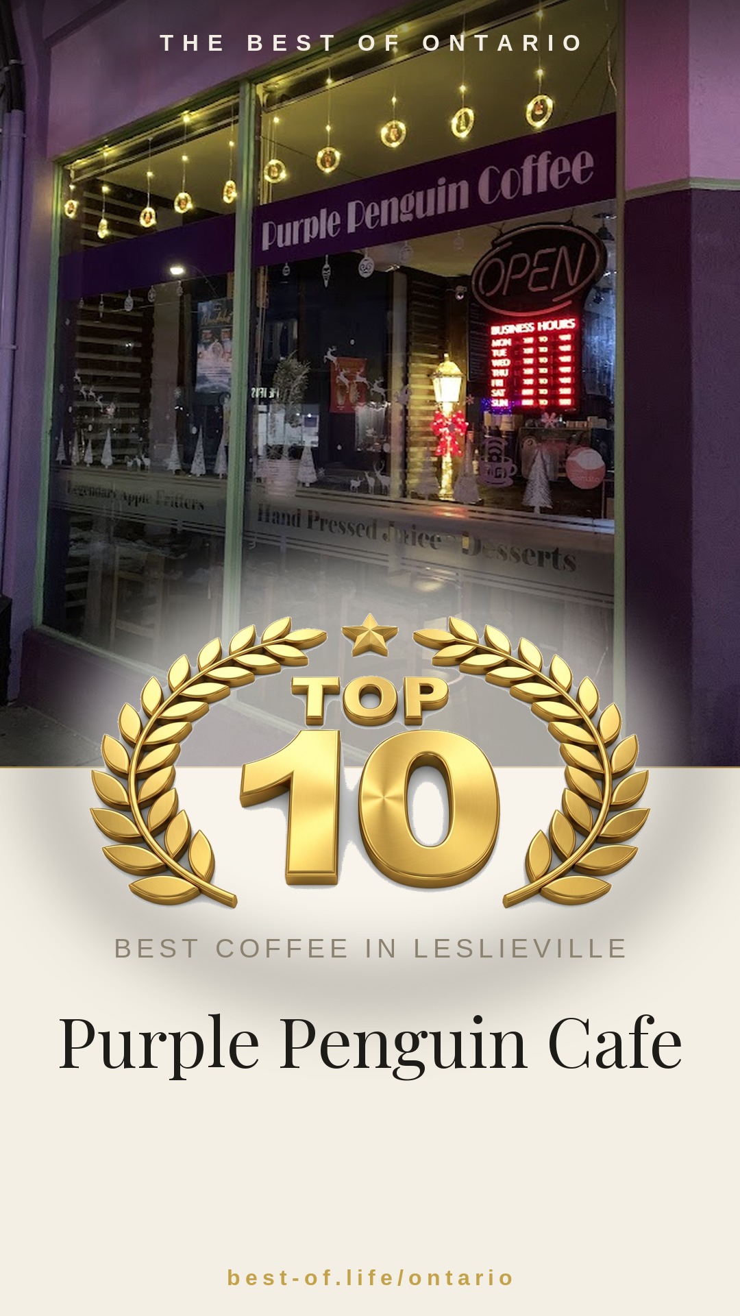 Purple Penguin Cafe Instagram badge