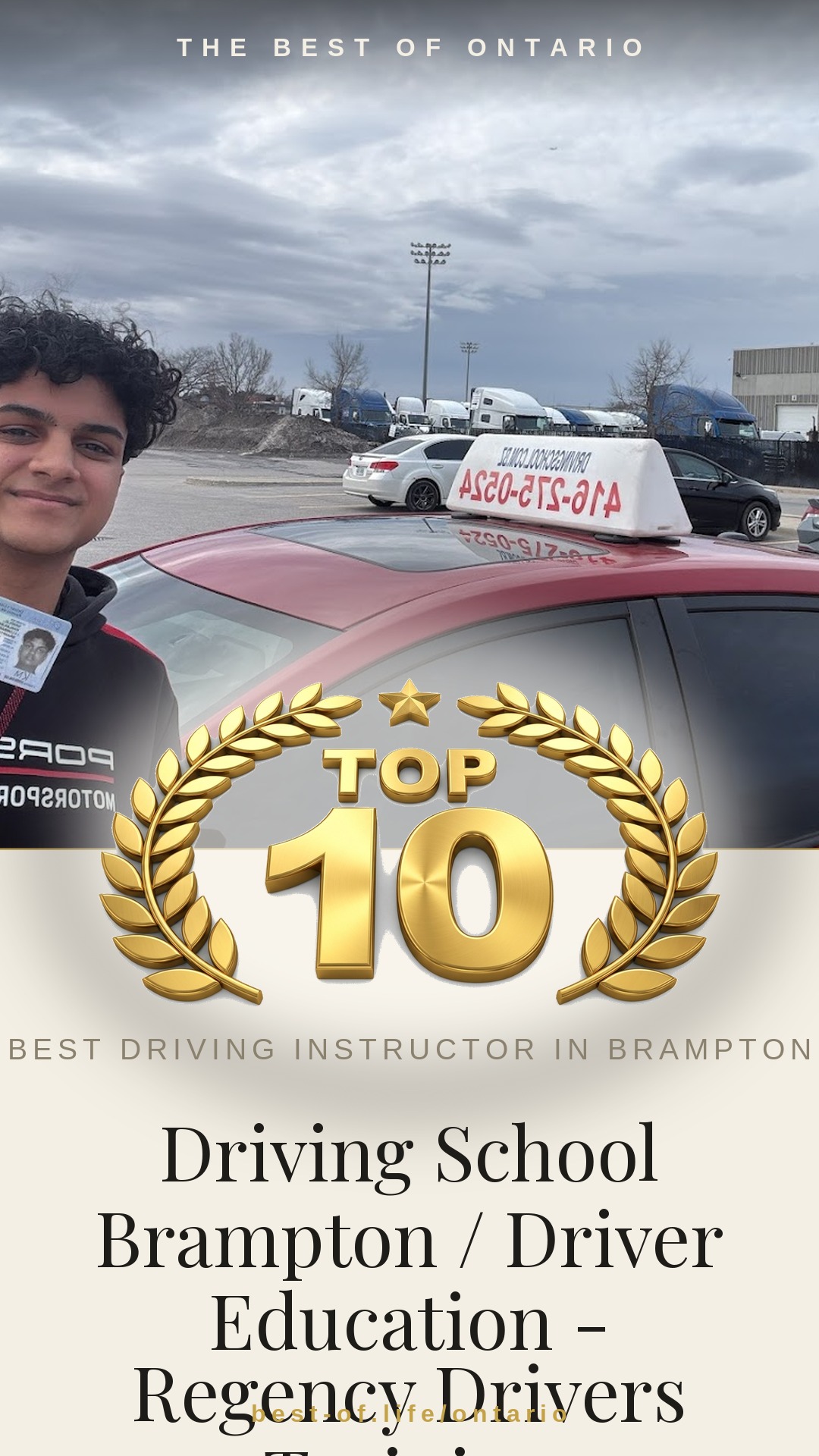 Driving School Brampton / Driver Education - Regency Drivers Training Instagram badge