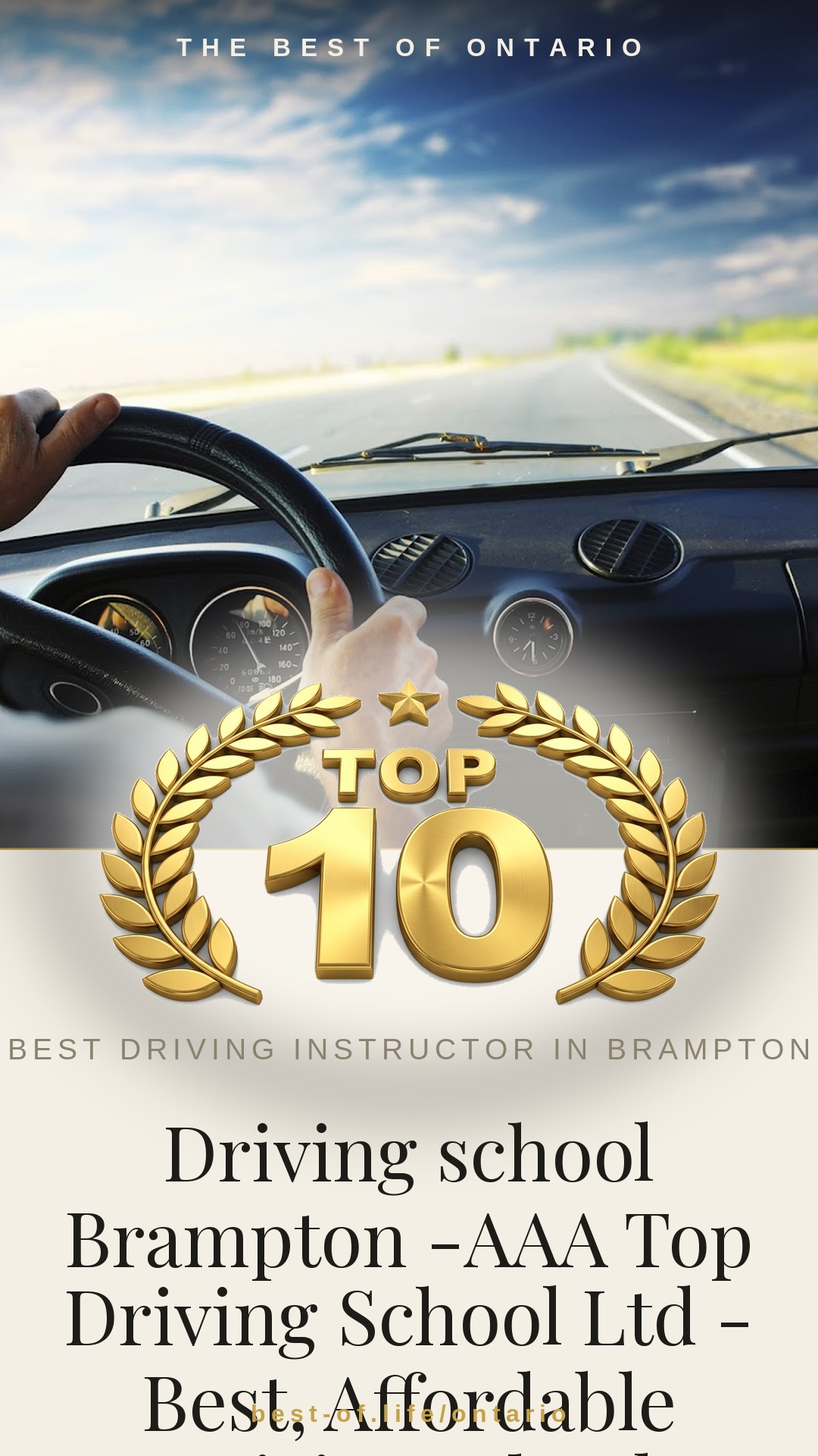 Driving school Brampton -AAA Top Driving School Ltd - Best, Affordable Driving school providing G2 and G driving lessons. Instagram badge