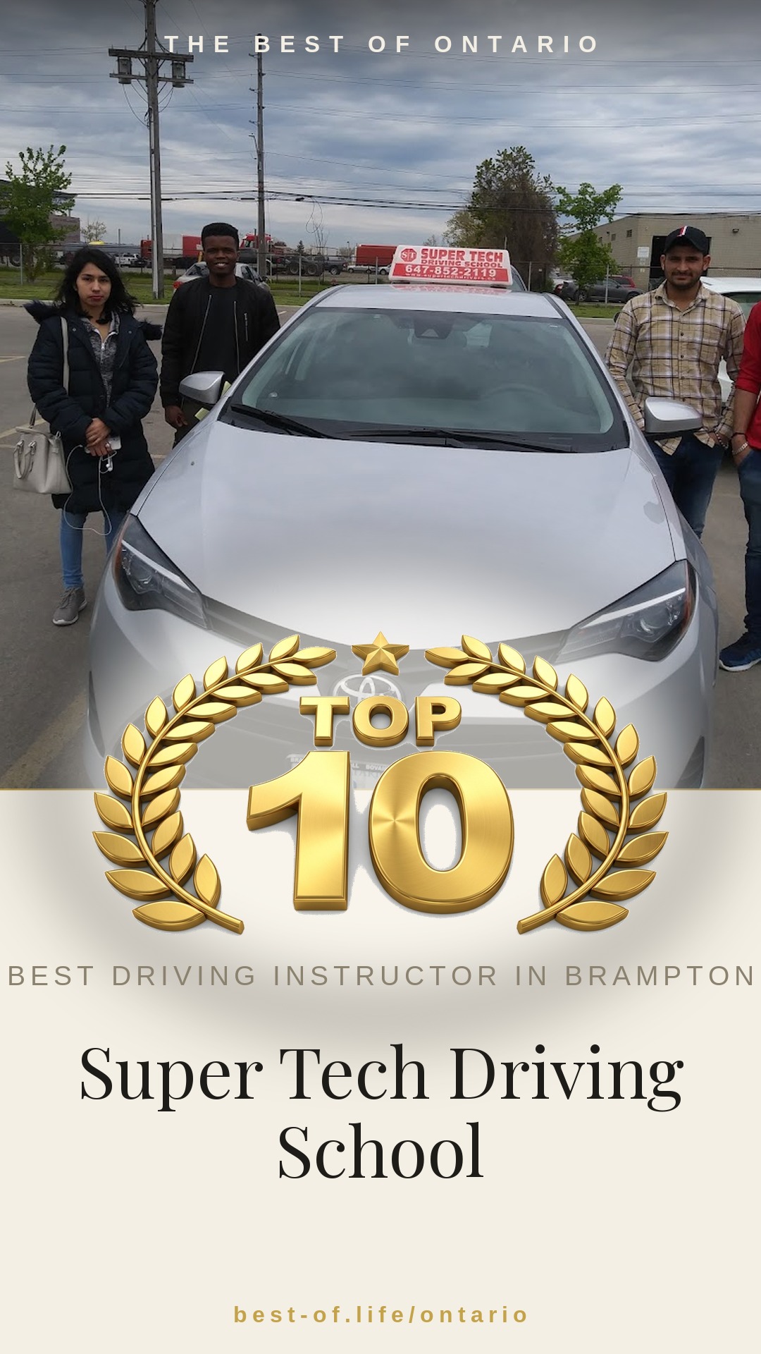 Super Tech Driving School Instagram badge