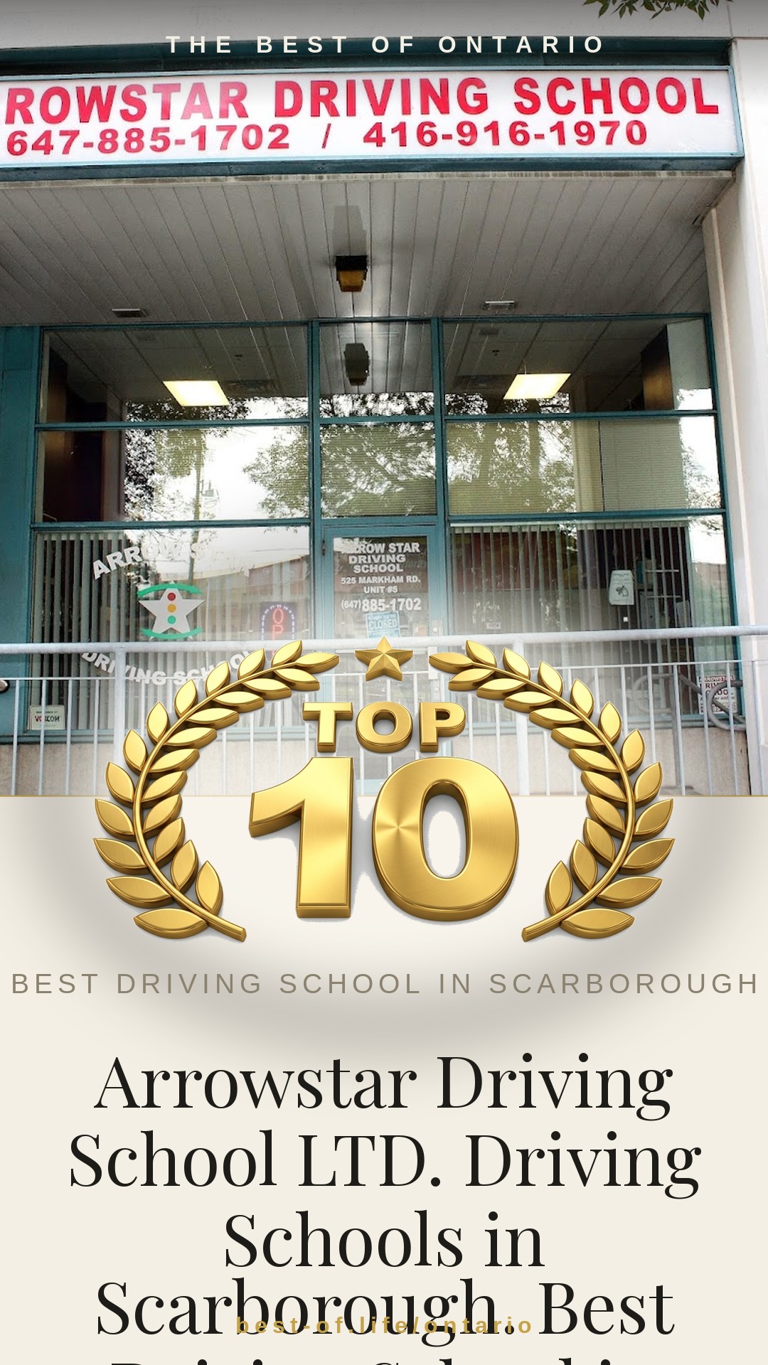 Arrowstar Driving School LTD. Driving Schools in Scarborough. Best Driving School in Scarborough. MTO Approved Instagram badge