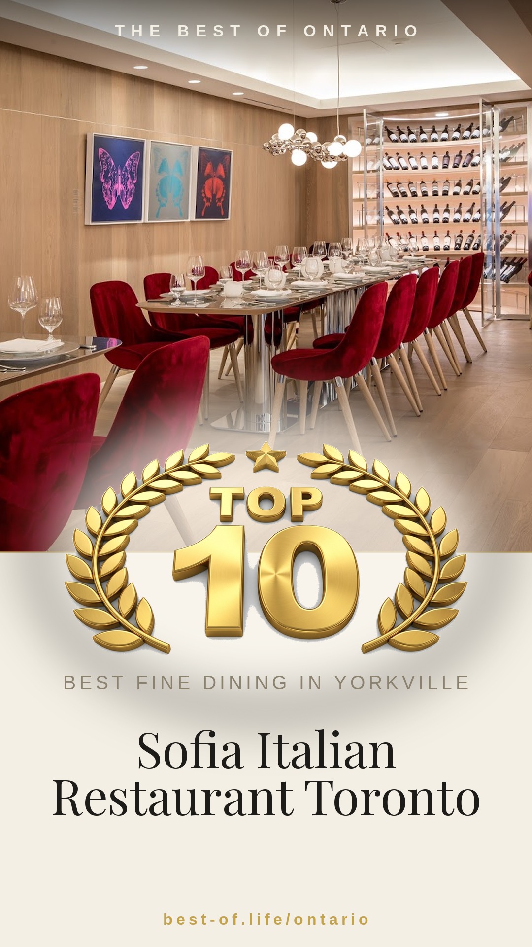 Sofia Italian Restaurant Toronto Instagram badge