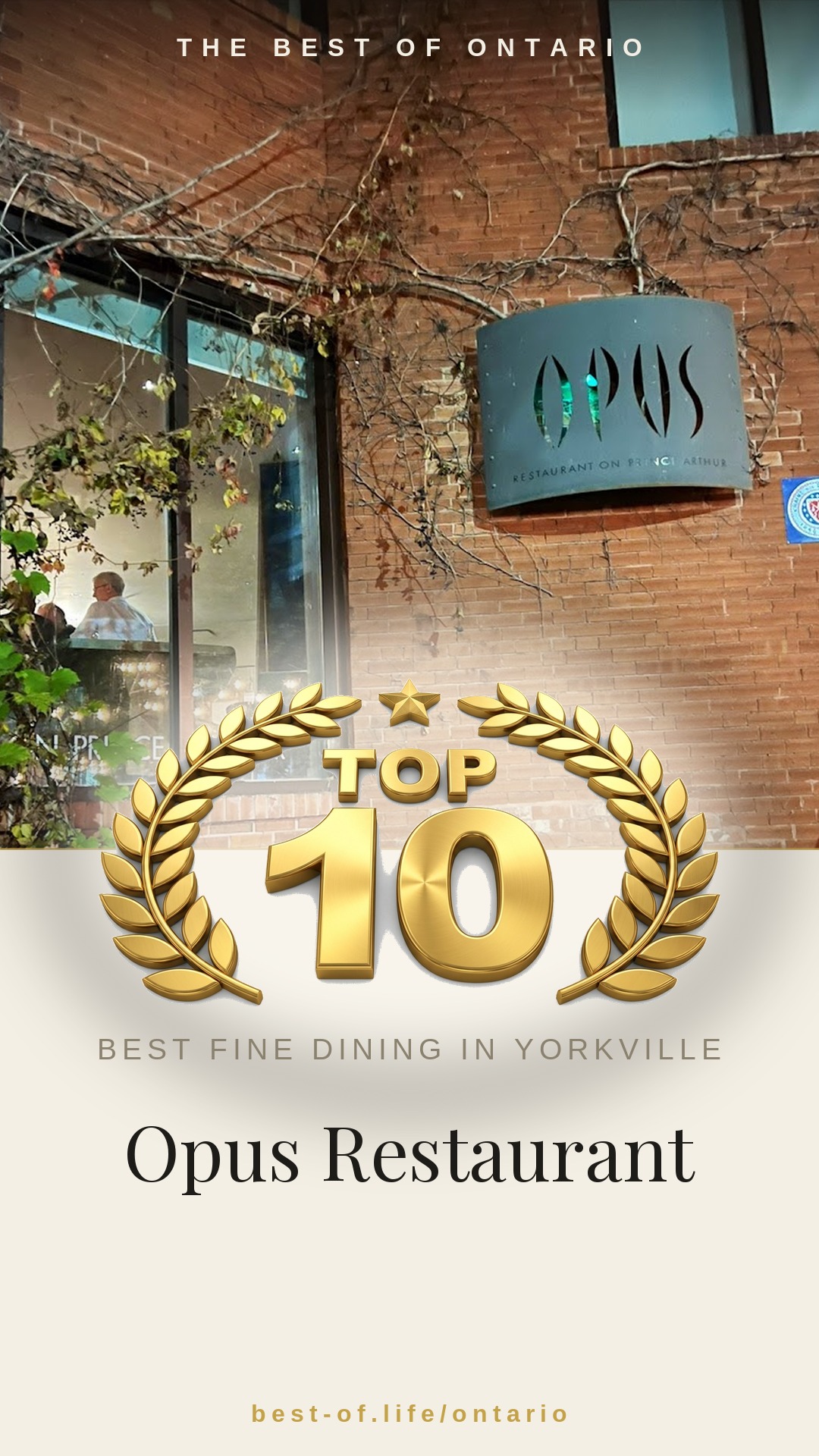Opus Restaurant Instagram badge