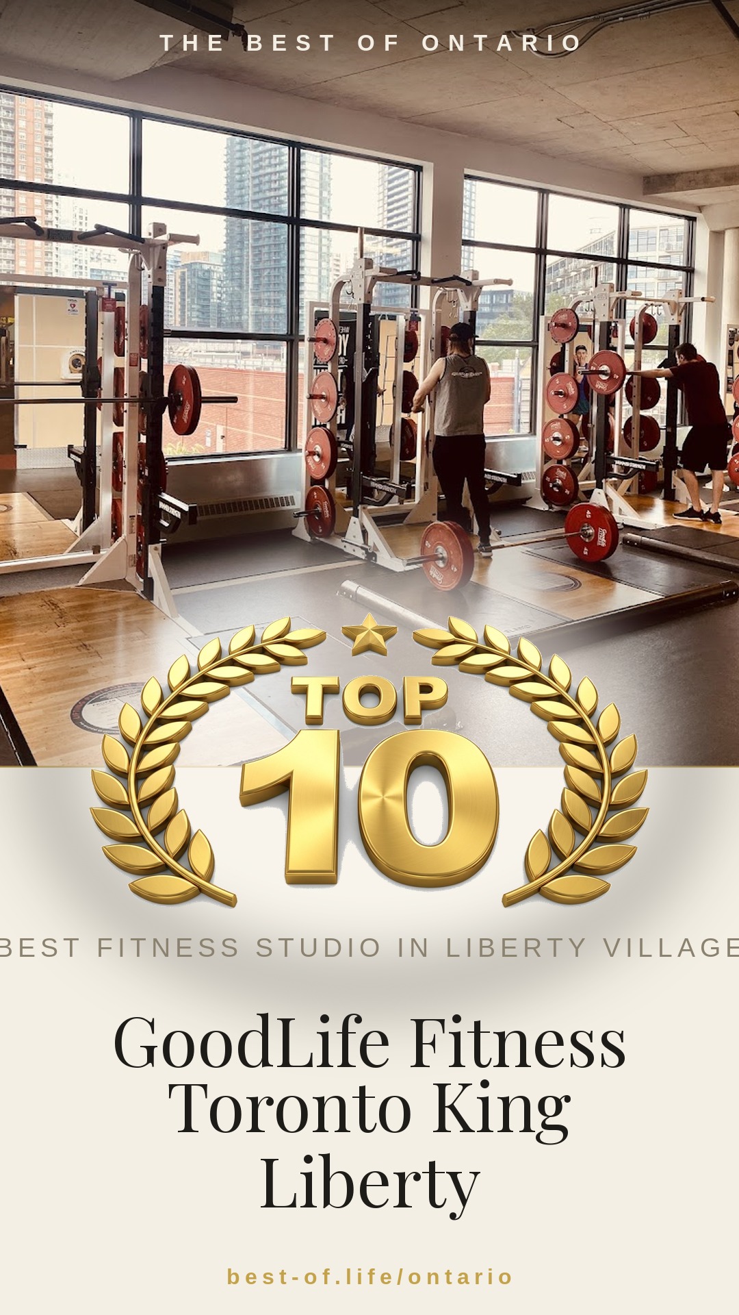 GoodLife Fitness Toronto King Liberty Instagram badge