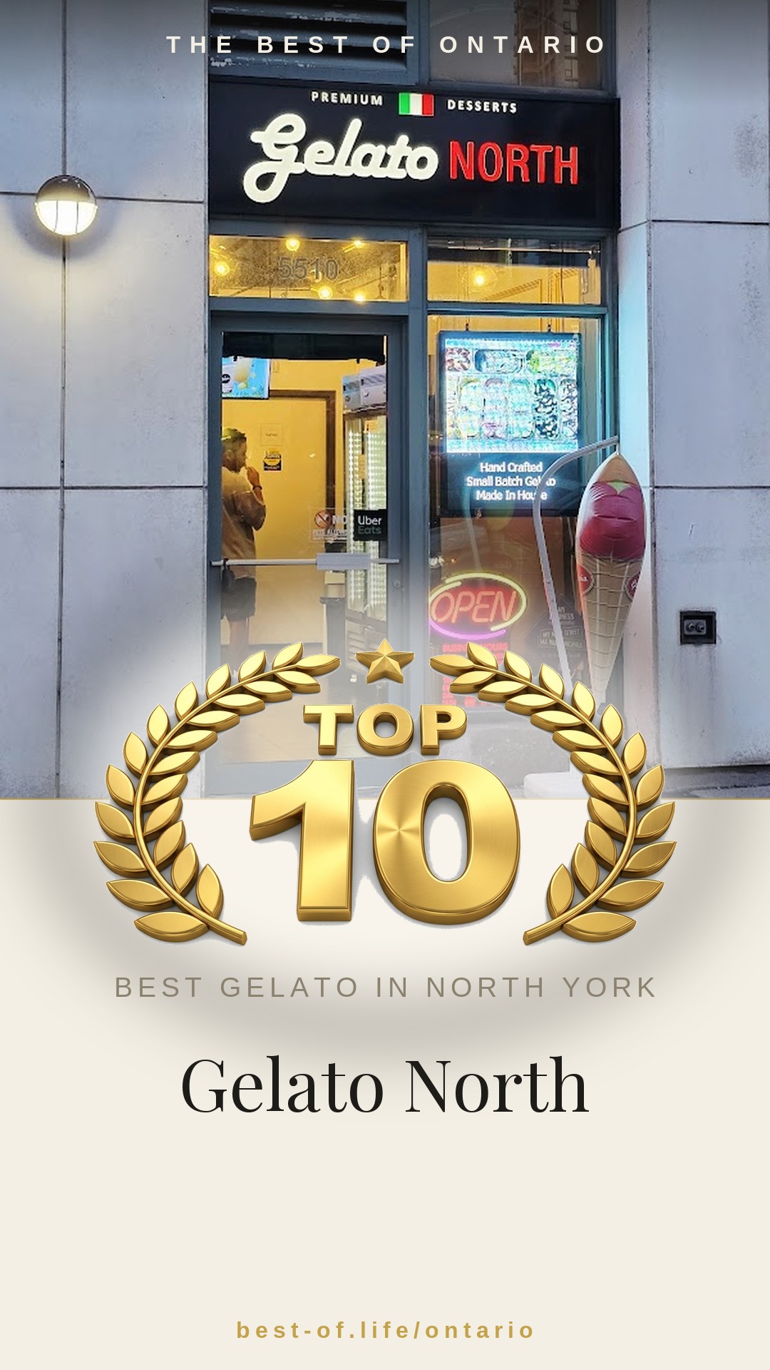 Gelato North Instagram badge
