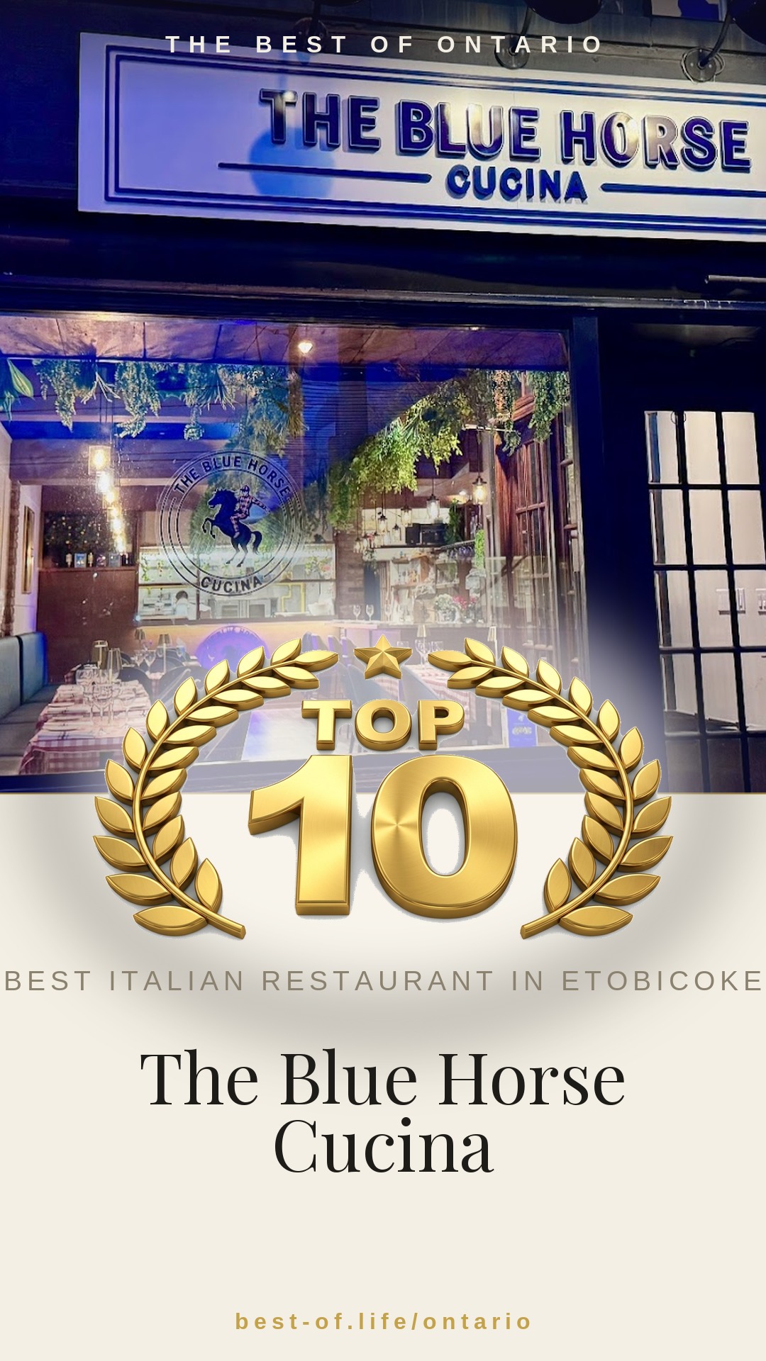 The Blue Horse Cucina Instagram badge