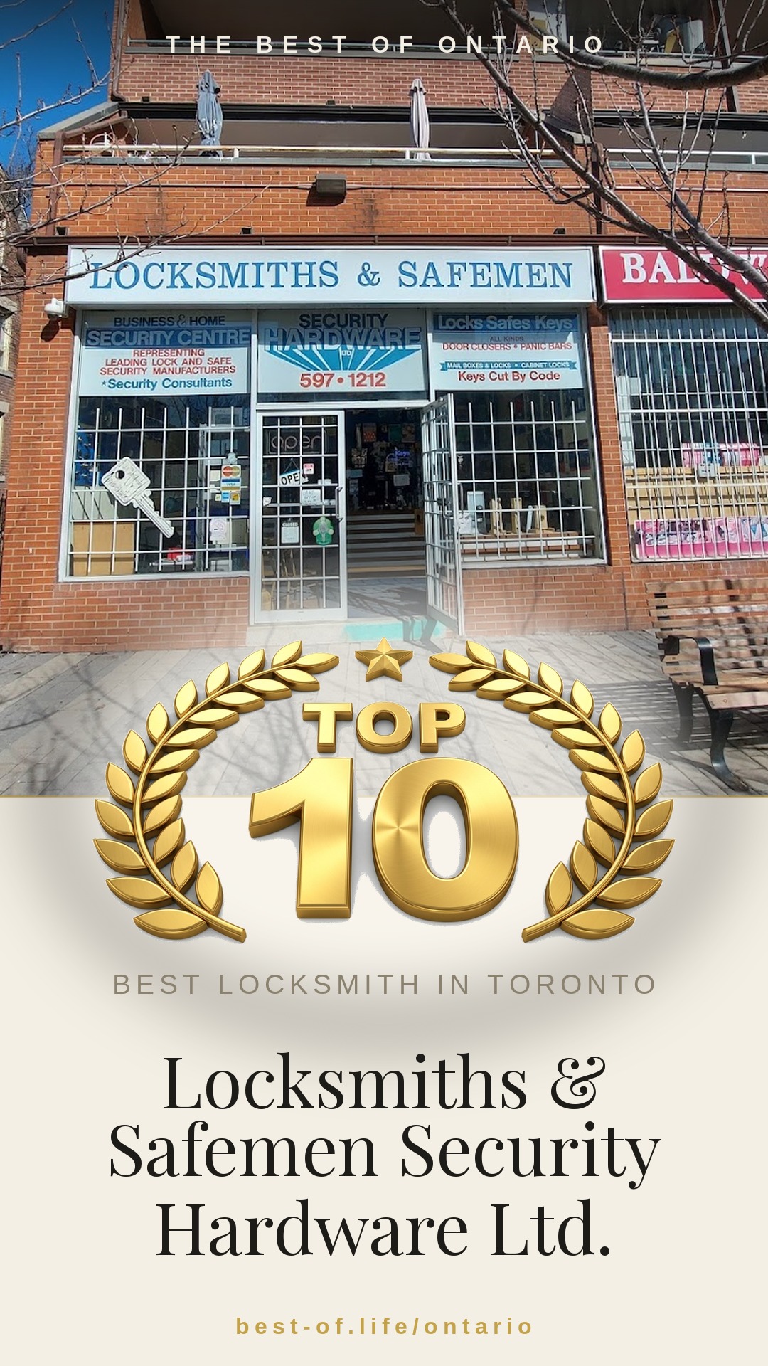 Locksmiths & Safemen Security Hardware Ltd. Instagram badge