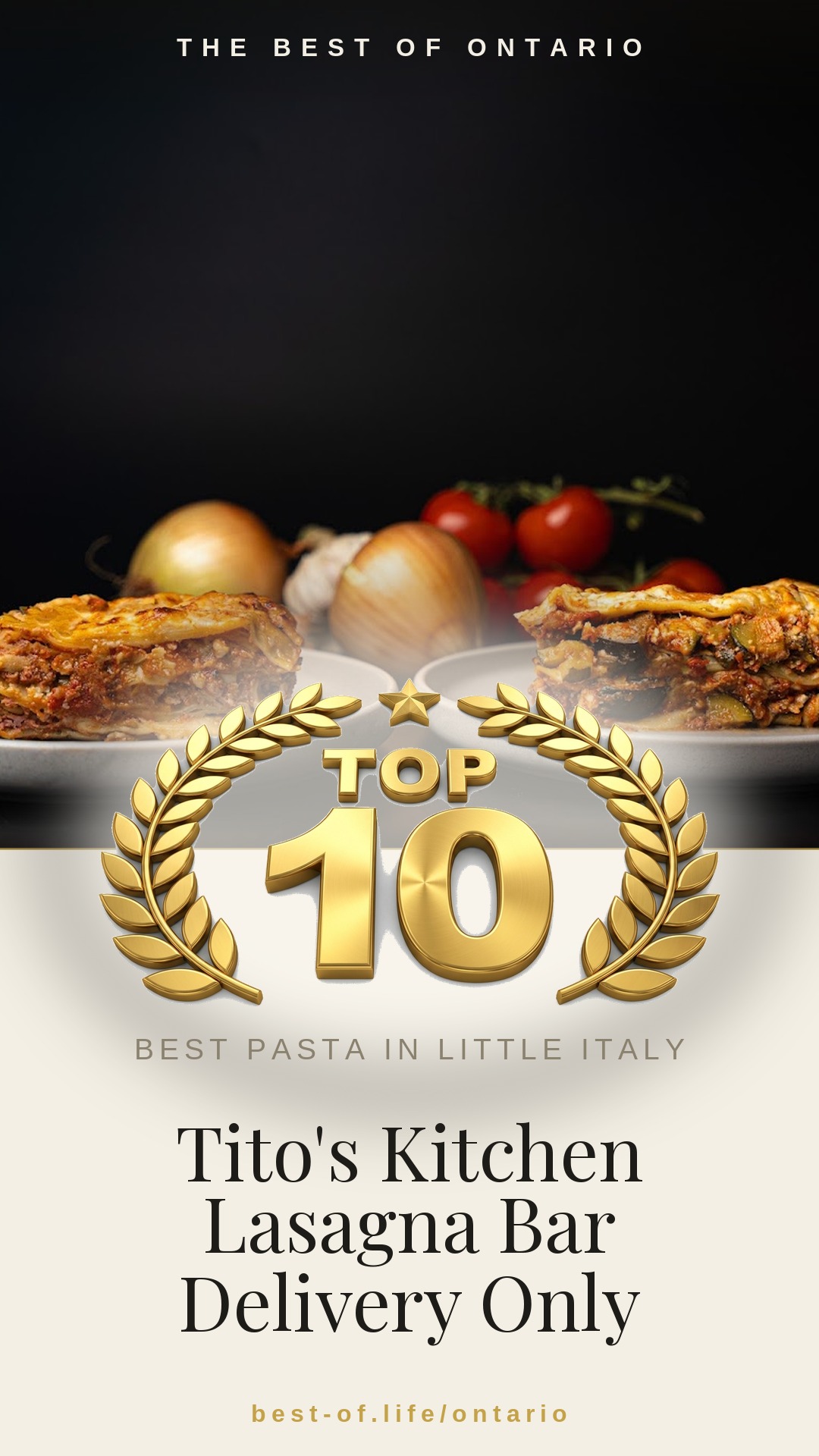 Tito's Kitchen Lasagna Bar Delivery Only Instagram badge
