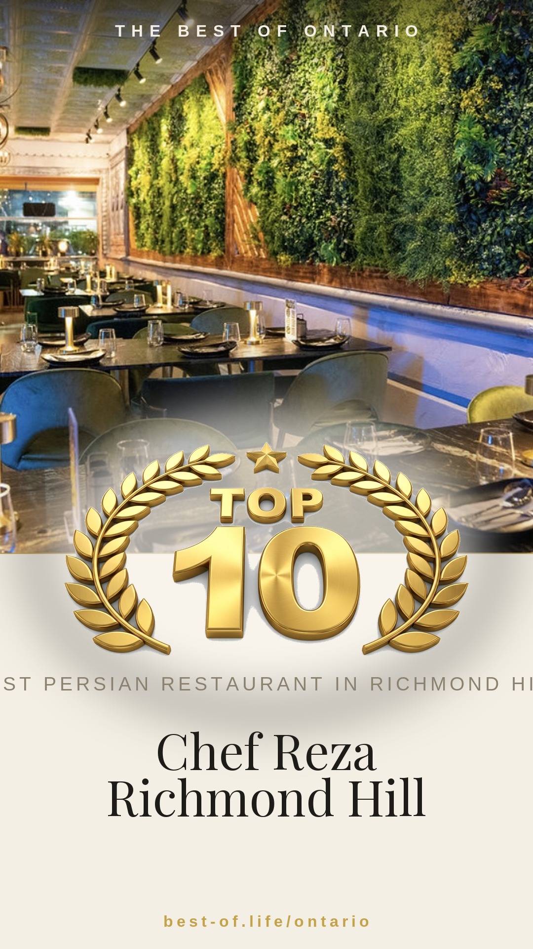 Chef Reza Richmond Hill Instagram badge
