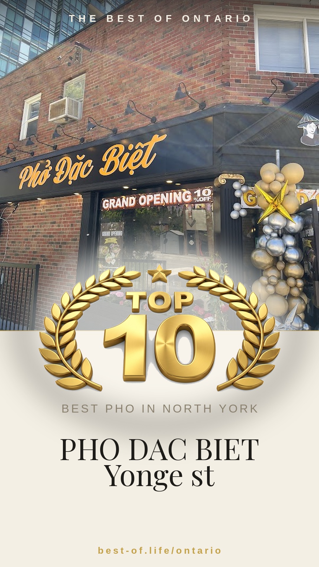 PHO DAC BIET Yonge st Instagram badge