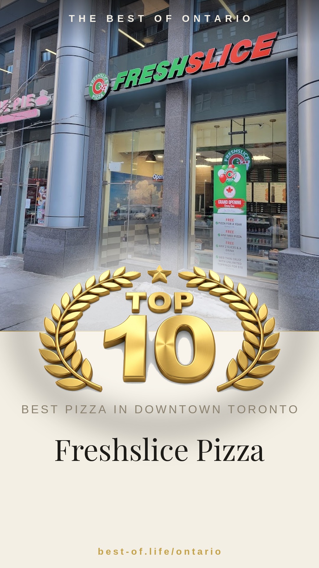 Freshslice Pizza Instagram badge