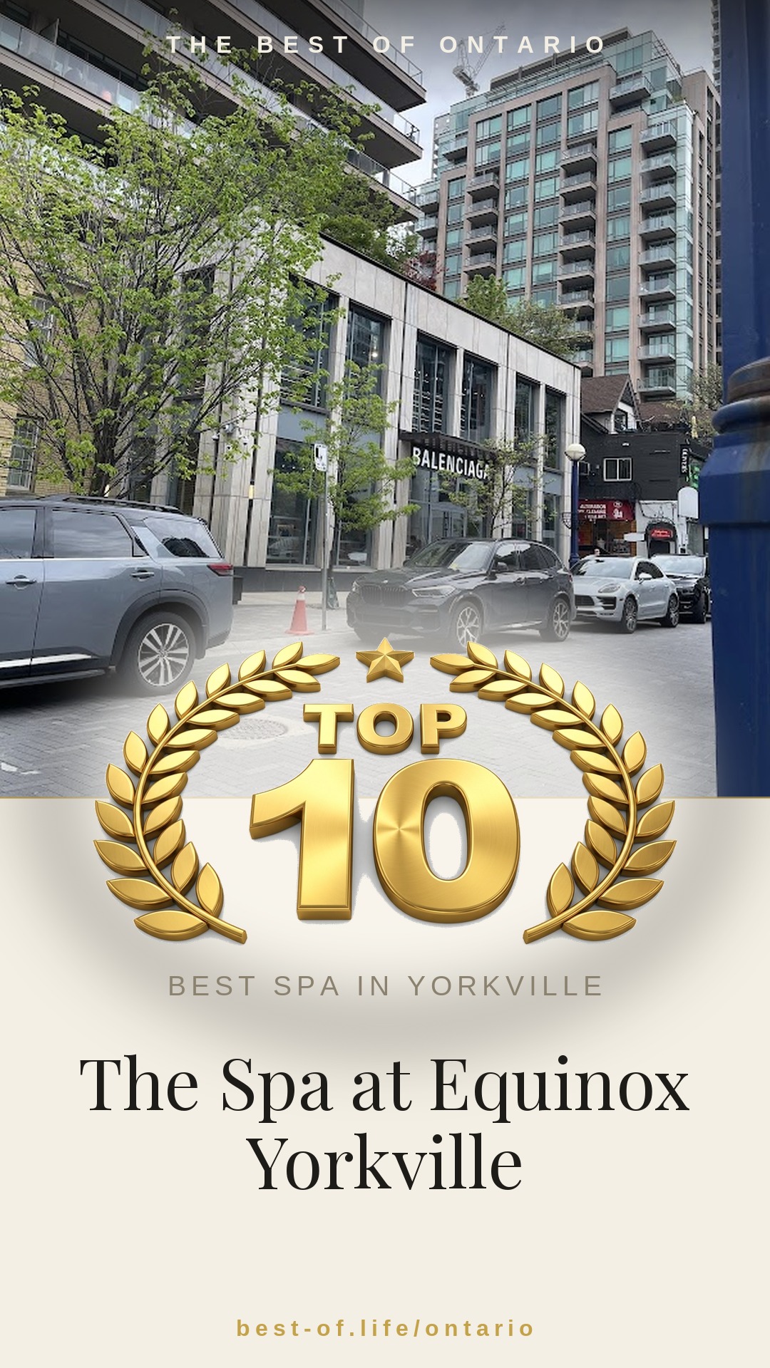 The Spa at Equinox Yorkville Instagram badge