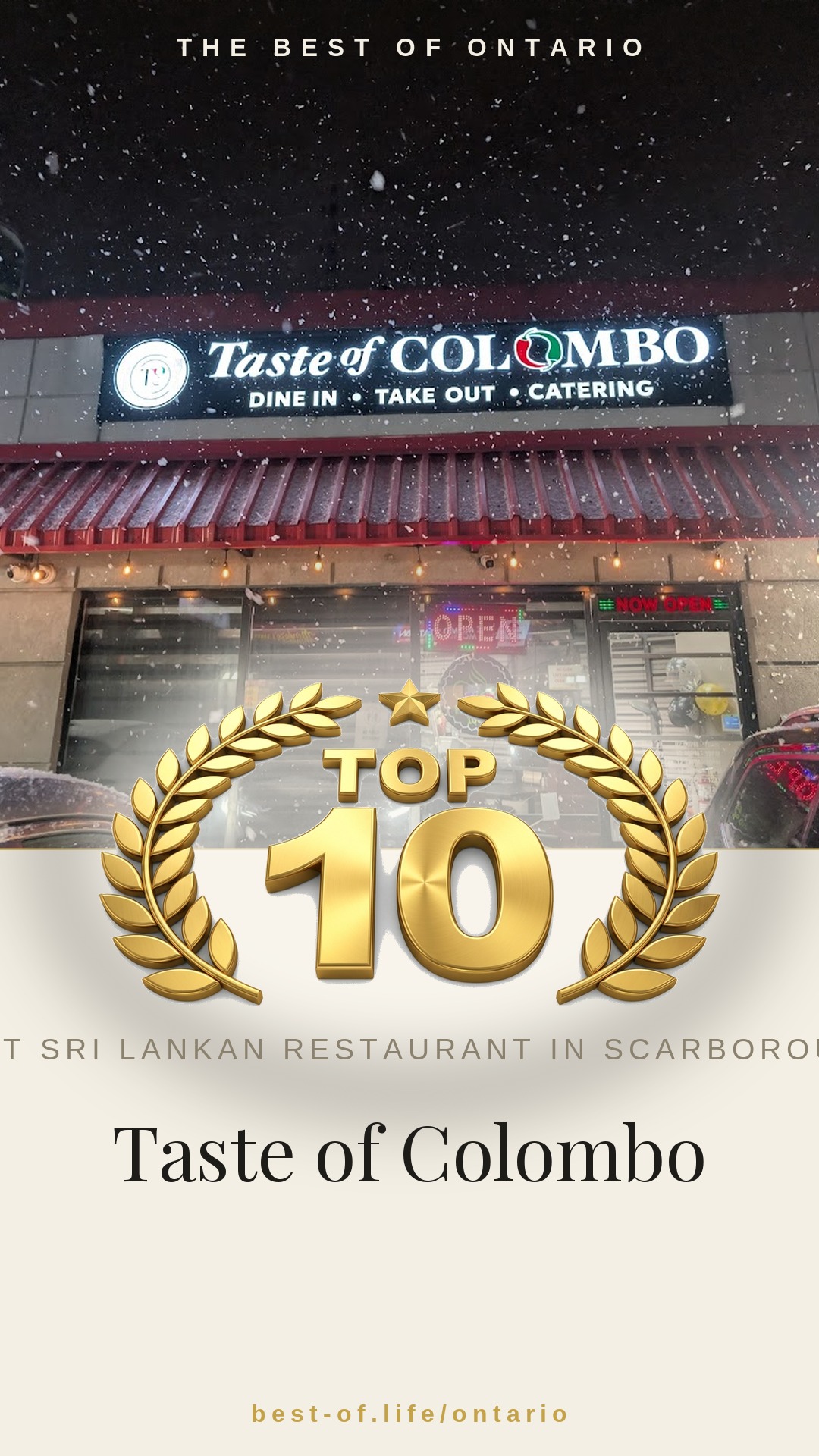 Taste of Colombo Instagram badge