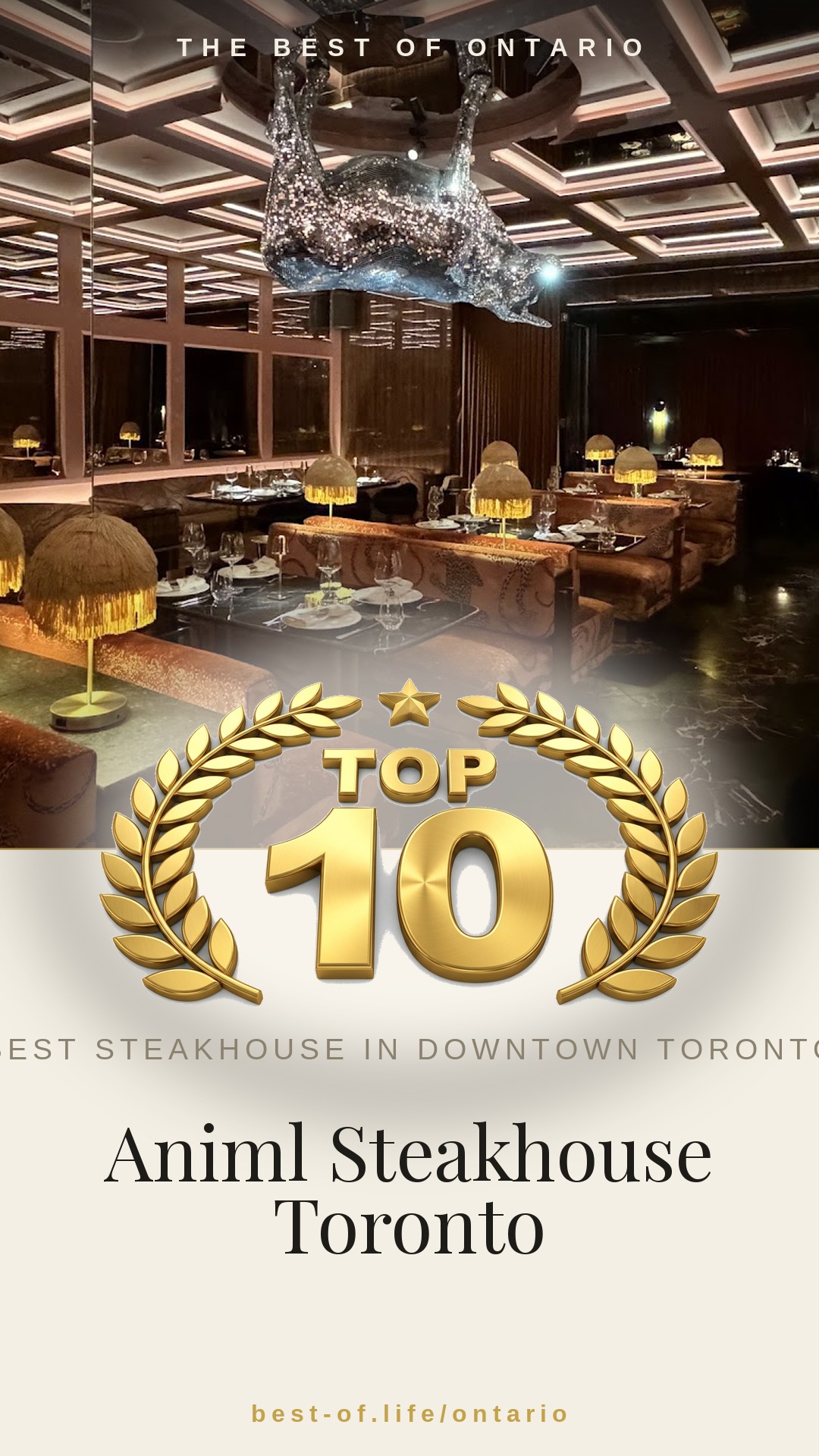 Animl Steakhouse Toronto Instagram badge