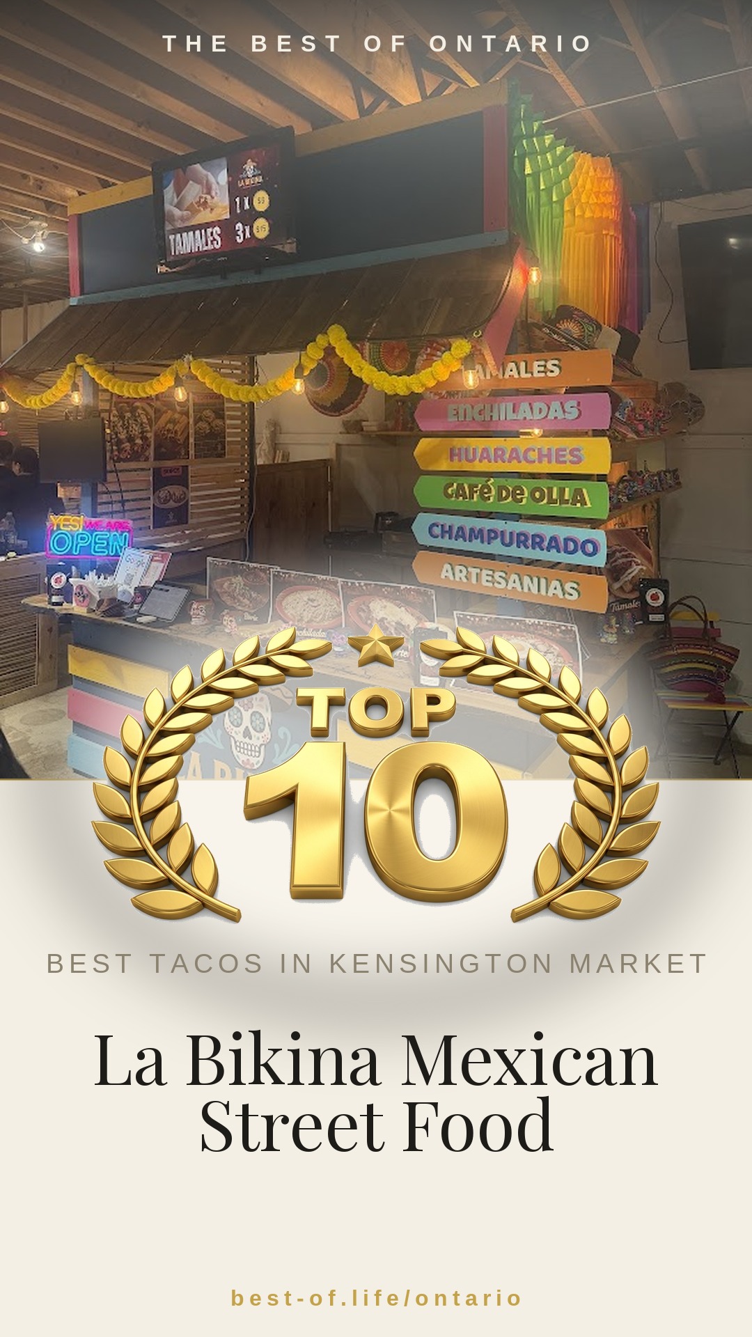 La Bikina Mexican Street Food Instagram badge