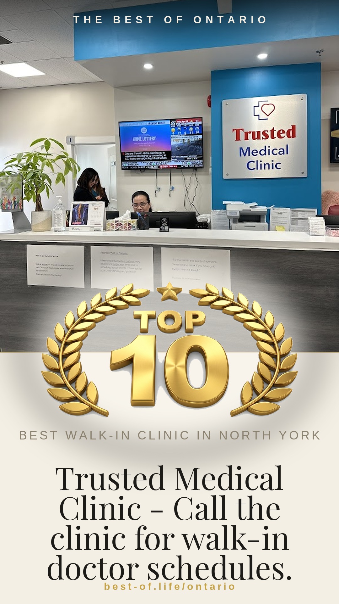 Trusted Medical Clinic - Call the clinic for walk-in doctor schedules. Instagram badge